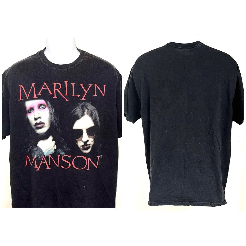Marilyn Manson Twiggy Ramirez Graphic Tee Shirt Hanes Tag Mens Size XL